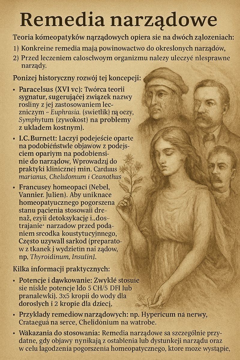 Remedia narządowe w homeopatii Remedia narządowe w homeopatii